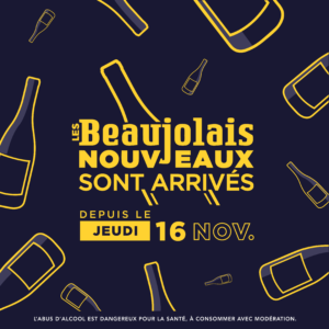 Beaujolais nouveau dans votre magasin Coeur de frais
